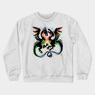 Love is Love Dragon Illustration Crewneck Sweatshirt